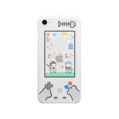 『ニャンダフルプロ野球』スマホ版 Soft Clear Smartphone Case