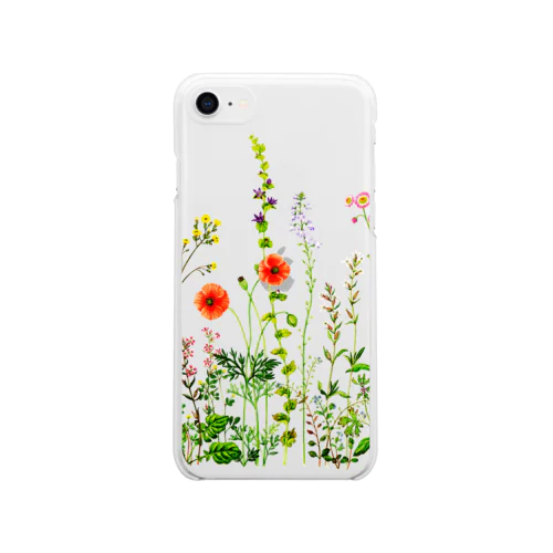 野の花 Soft Clear Smartphone Case