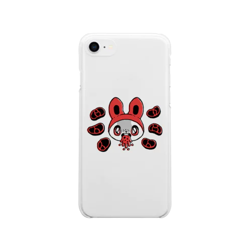 食中毒ウサちゃん Soft Clear Smartphone Case