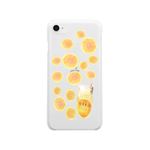 さわやかレモネードレモン Soft Clear Smartphone Case