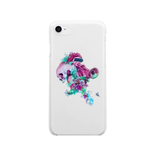 Angel_skull Soft Clear Smartphone Case