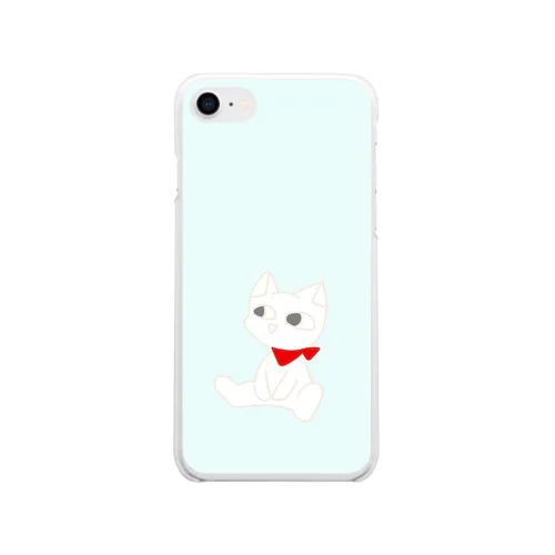 犬のポチグッズ Soft Clear Smartphone Case