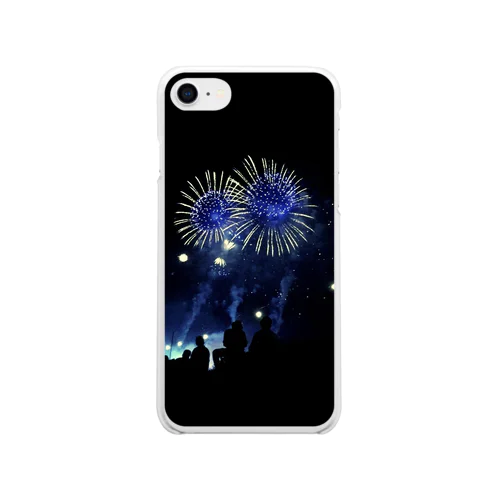 【花咲く、HANABI】iPhoneケース Soft Clear Smartphone Case