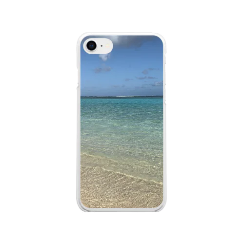 ビーチ Soft Clear Smartphone Case