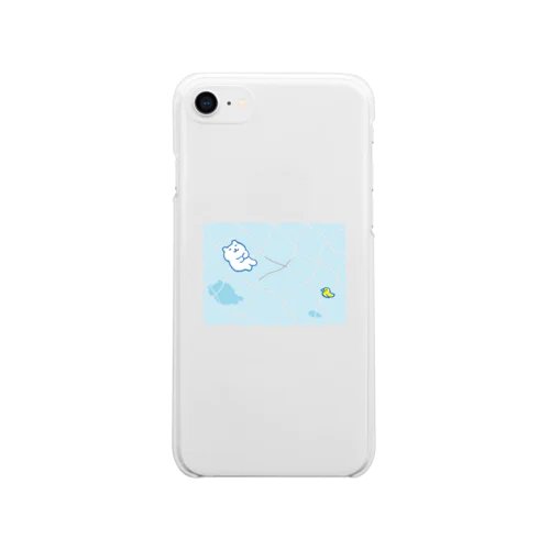 おだやかプール Soft Clear Smartphone Case