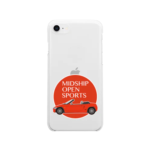 赤いオープンカー Soft Clear Smartphone Case