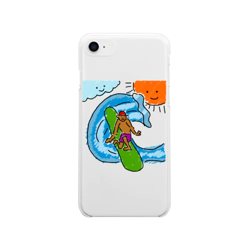 wo,co. surfman Soft Clear Smartphone Case