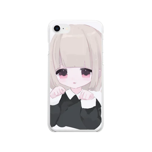 ねこのぽーず Soft Clear Smartphone Case