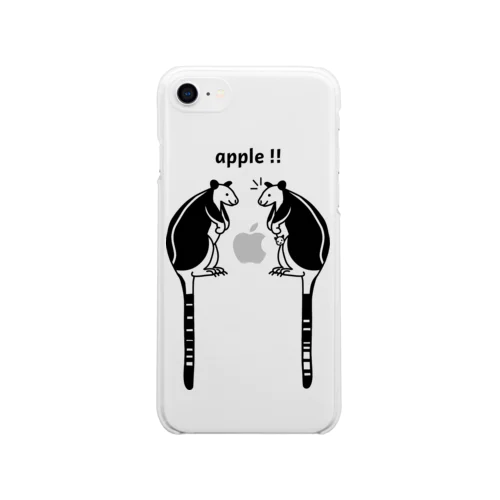 iPhoneSEのためのapple!! Soft Clear Smartphone Case