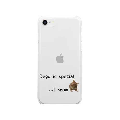 デグーは最高 Soft Clear Smartphone Case