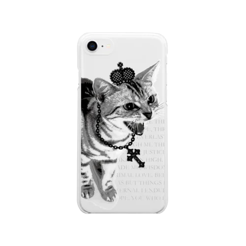 シャーという猫 Soft Clear Smartphone Case