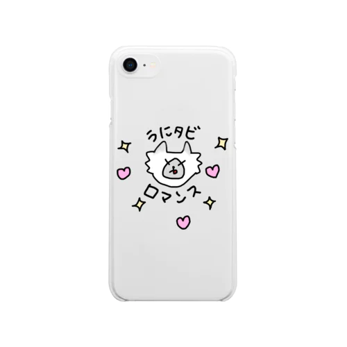 うにタビロマンススマホケース Soft Clear Smartphone Case