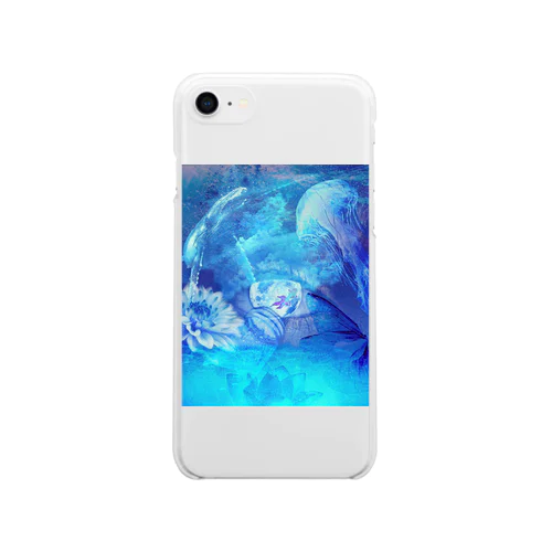 夏。私の目に映るもの。「儚」 Soft Clear Smartphone Case