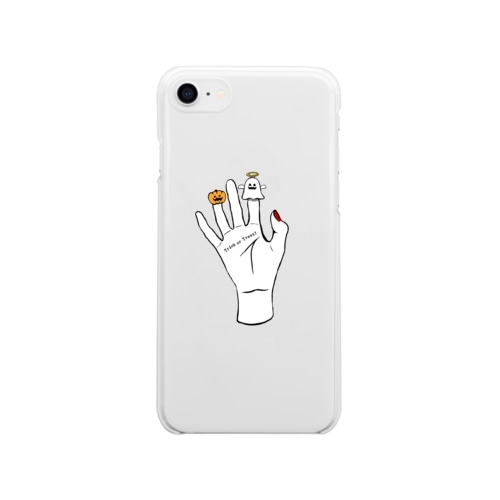 Finger puppets(ネイル) Soft Clear Smartphone Case