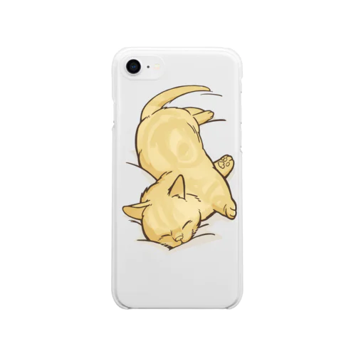 ねっころマンチカン Soft Clear Smartphone Case