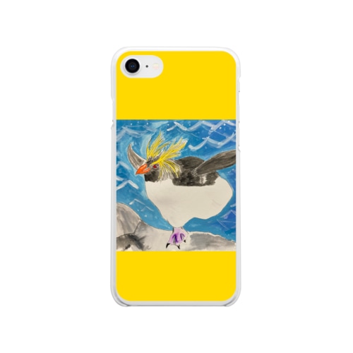 イワトビペンギン_B Soft Clear Smartphone Case