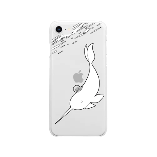 イッカクと助手 Soft Clear Smartphone Case