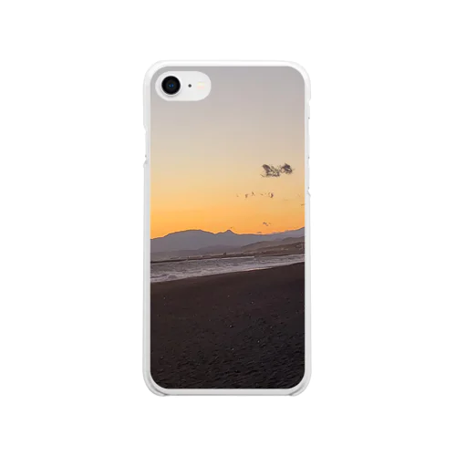 FUJI sanset Soft Clear Smartphone Case