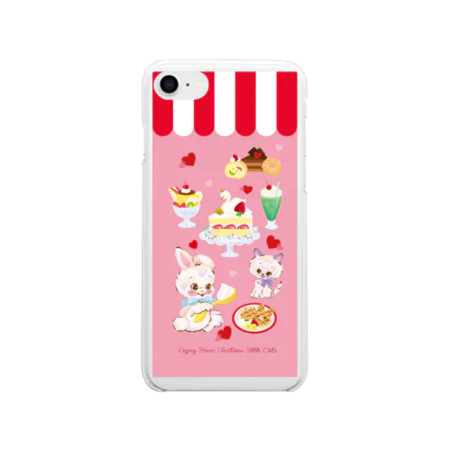 ティータイムPKカフェ Soft Clear Smartphone Case