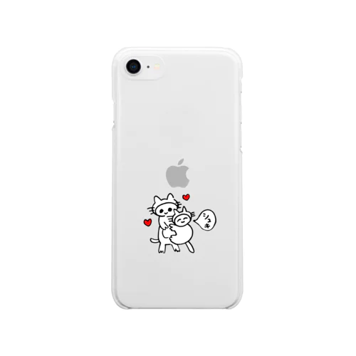 着ぐるみねこ Soft Clear Smartphone Case