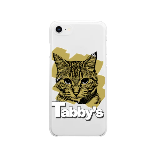 Tabby's ロゴ有り Soft Clear Smartphone Case