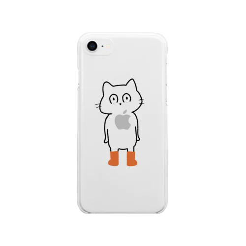 長靴をはいた猫 Soft Clear Smartphone Case