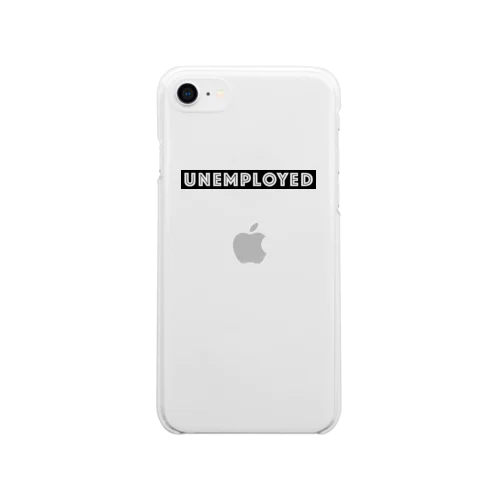 ニート UNEMPLOYED　- black ver. 02 - Soft Clear Smartphone Case