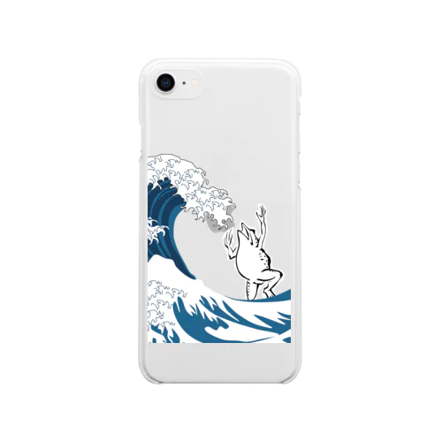 鳥獣戯画×富嶽三十六景 Soft Clear Smartphone Case