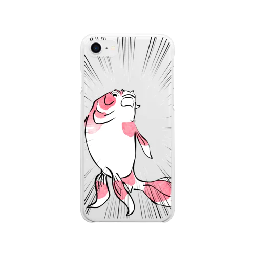 金魚づくし１ Soft Clear Smartphone Case