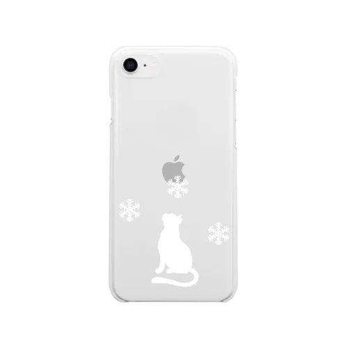 雪猫 Soft Clear Smartphone Case