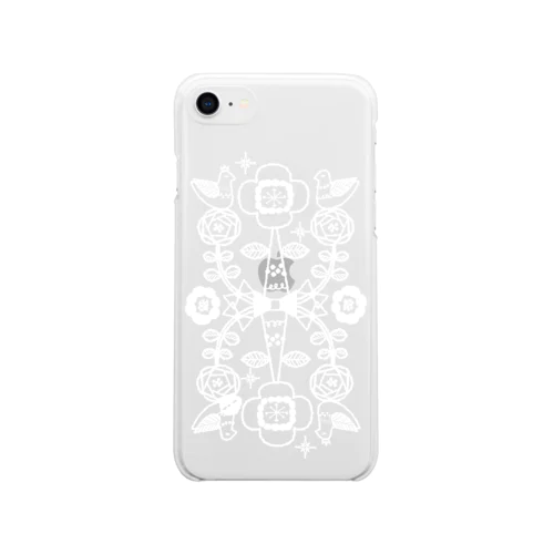 花と鳥スマホケース Soft Clear Smartphone Case