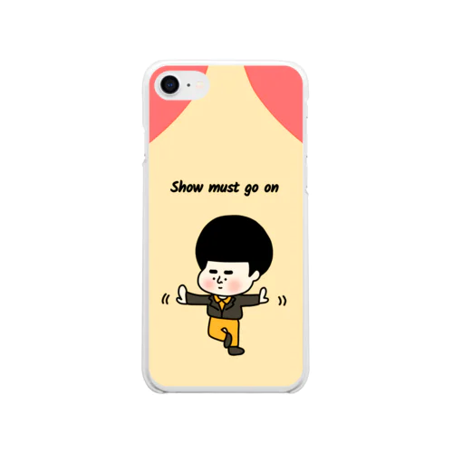 Show must go on. Soft Clear Smartphone Case