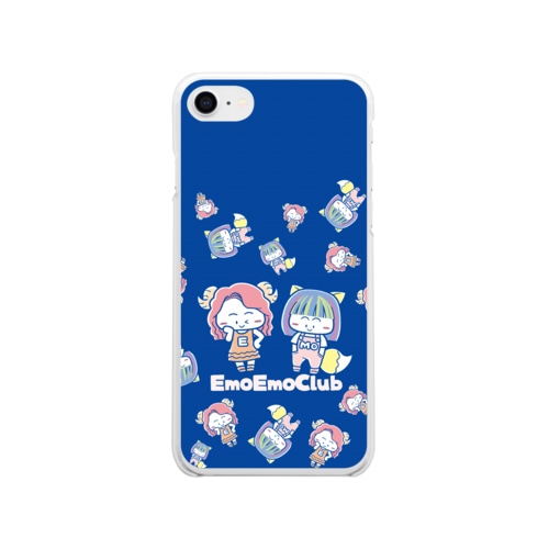 エモクラみっどないと Soft Clear Smartphone Case