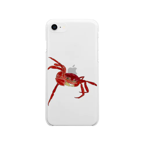 カニ Soft Clear Smartphone Case