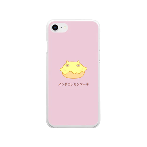 メンダコレモンケーキ Soft Clear Smartphone Case