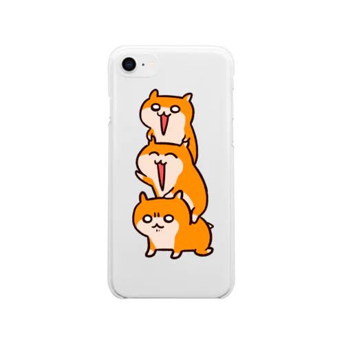 クソハムトリオ Soft Clear Smartphone Case