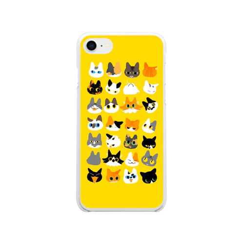 猫たち Soft Clear Smartphone Case