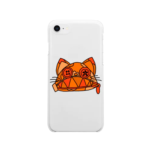 ゾンビジッパーにゃんこバージョン2(5Pカラー) Soft Clear Smartphone Case