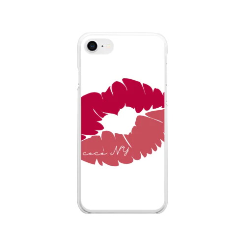 coco kiss Soft Clear Smartphone Case