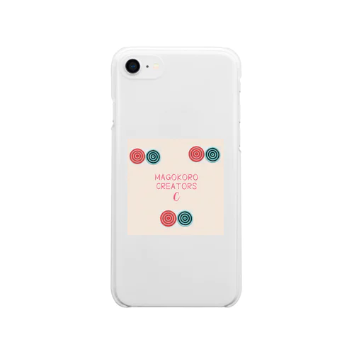 無題（アイロンビーズII） Soft Clear Smartphone Case