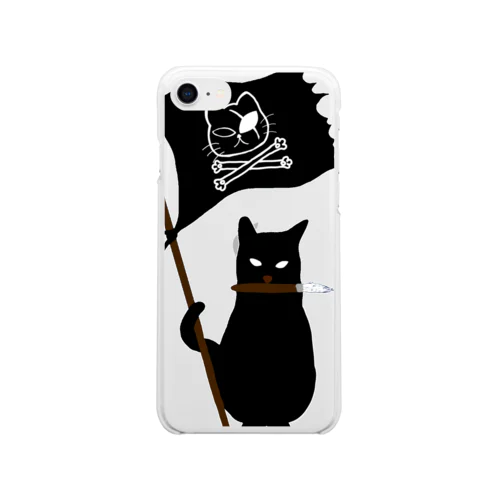 のらねこ海賊団 Soft Clear Smartphone Case