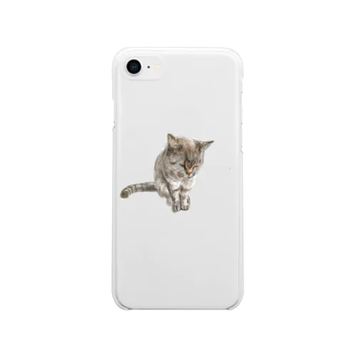 にゃんすけ Soft Clear Smartphone Case