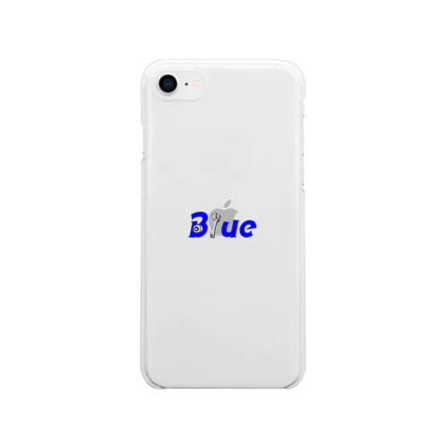 blue Soft Clear Smartphone Case