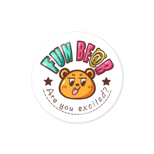 FUN BE@Rショップロゴ Sticker