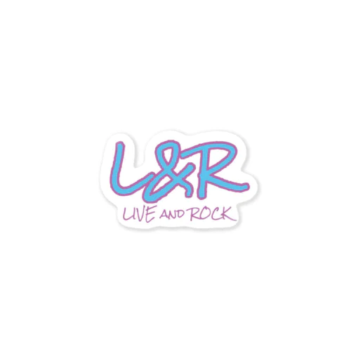 L&R  LIVE and ROCK ステッカー