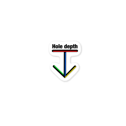 Hole depth Sticker