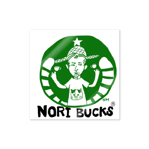 NORIBUCKS tee Sticker