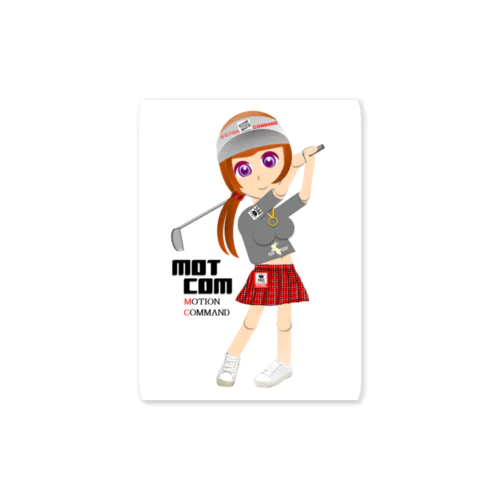 「ゴルフ女子」MOTCOM Golfgirls Sticker