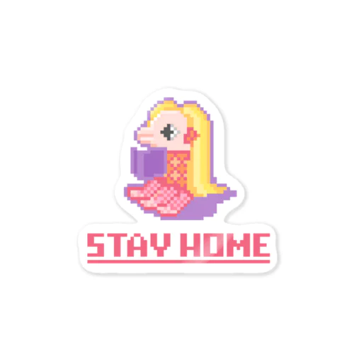 STAY_HOMEアマビエ 스티커