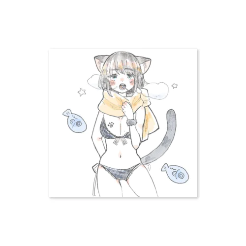 水着飴ちゃんねこ Sticker